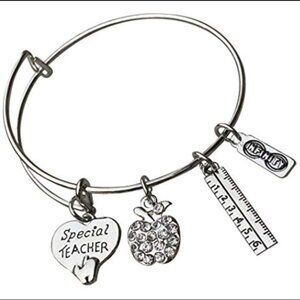 Special Teacher Bangle Bracelet